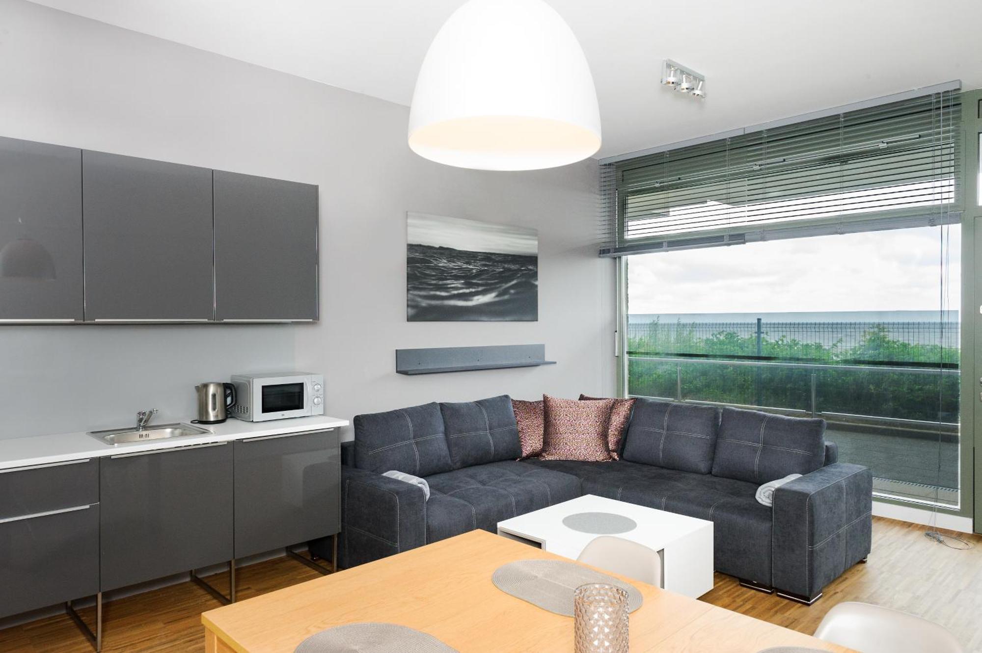Apartament Blue I Grey Na Klifie Ustronie Morskie Buitenkant foto